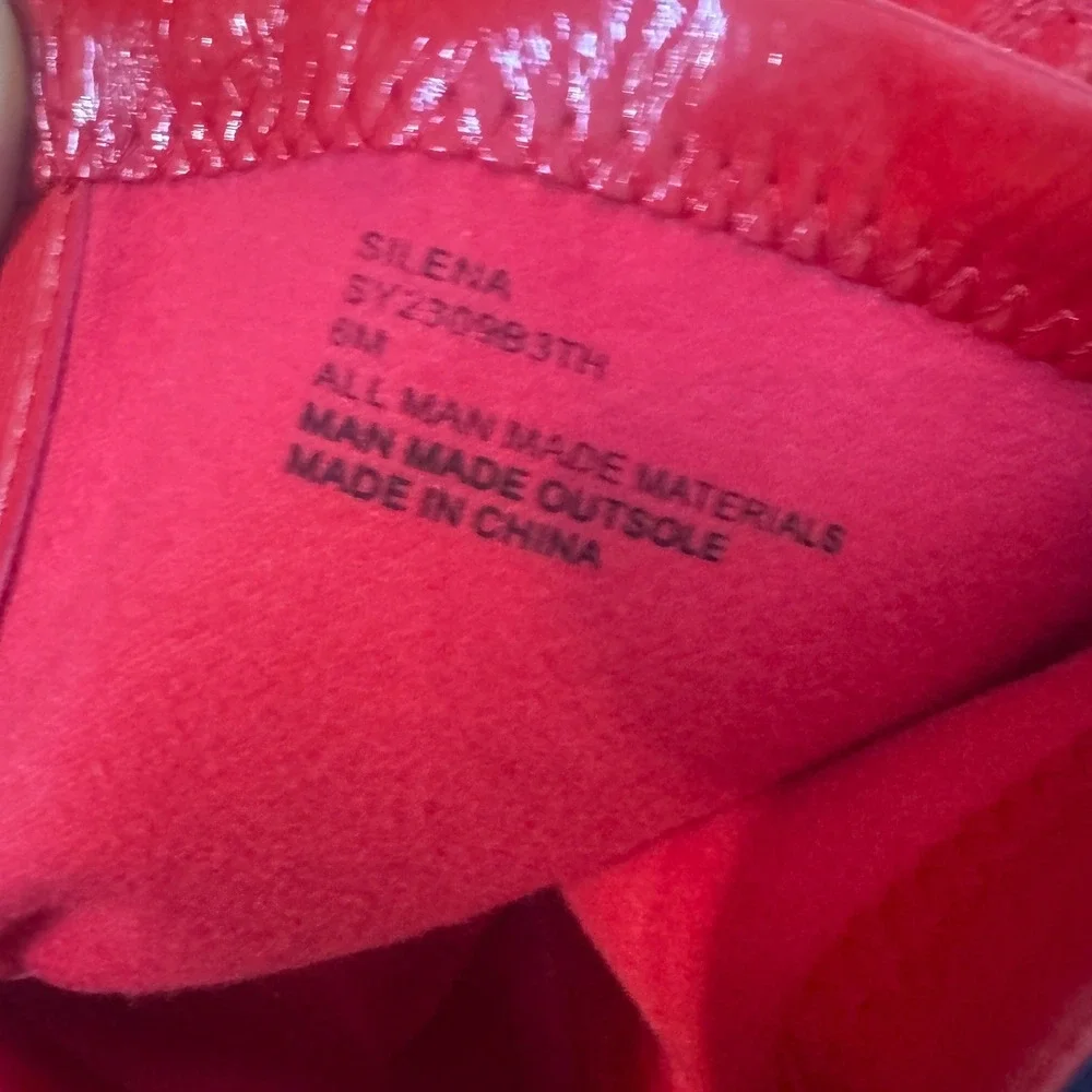 Thalia Sodi Silena Red Patent Thigh High Platform Boots Stiletto Heel 6M Baddie
